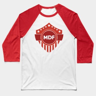 Minor Defense Force Red Out Logo Baseball T-Shirt